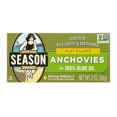 Season Anchovies Flat Fillets 2 oz