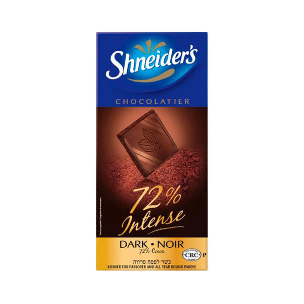 Shneider's Dark Chocolate 72% Cocoa 3.5 oz