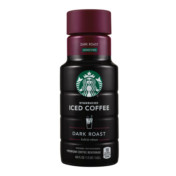 Starbucks Unsweetened Dark Roast Ice Coffee 48 oz
