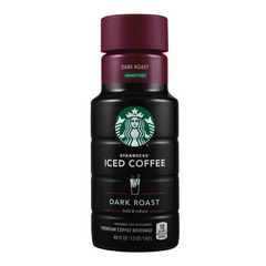 Starbucks Unsweetened Dark Roast Ice Coffee 48 oz