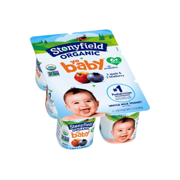 Stonyfield YoBaby Organic Blueberry & Apple Yogurt 6 ct