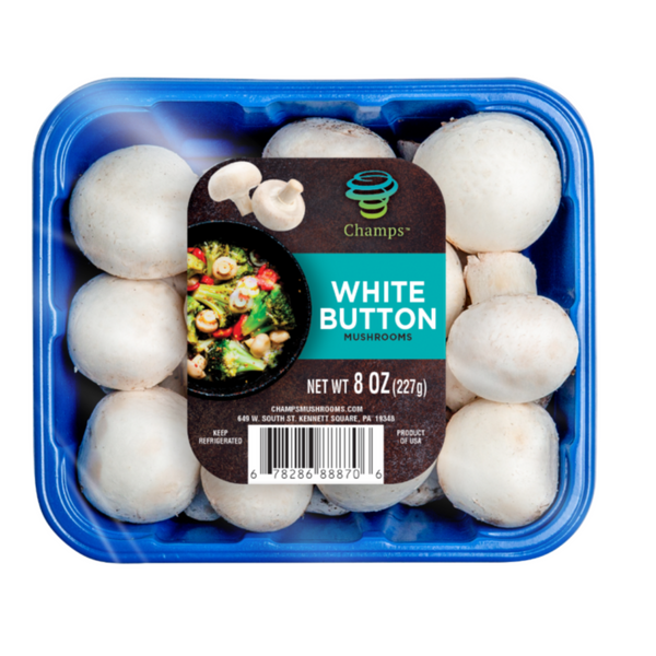 White Button Mushrooms 8 oz