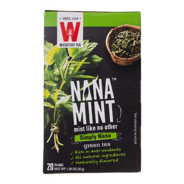 Wissotzky Simply Nana Mint Green Tea 20 ct