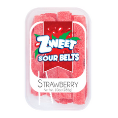 Zweet Strawberry Sour Belts 24 ct